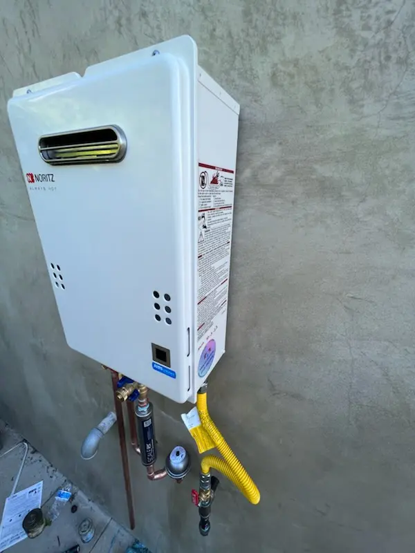 Tankless water heater installation for Breezewood homes